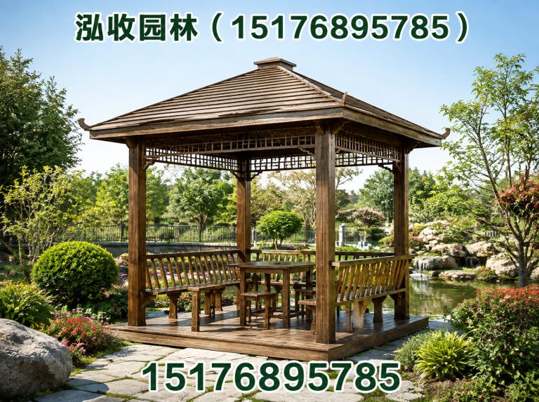 金华京津冀防腐木工程展示图